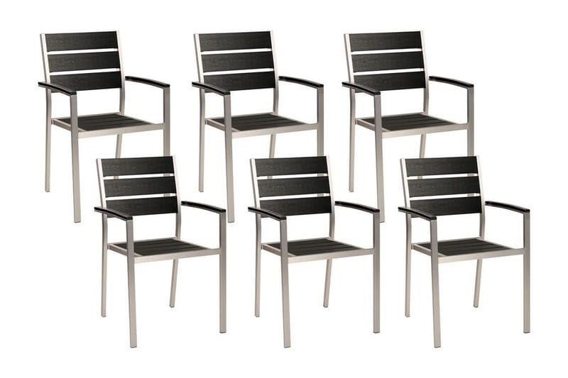 Pereta Karmstol Utomhus - Svart/Silver - Utemöbler - Balkong - Balkongmöbler - Balkongstolar