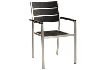 PERETA Karmstol Utomhus Svart/Silver
