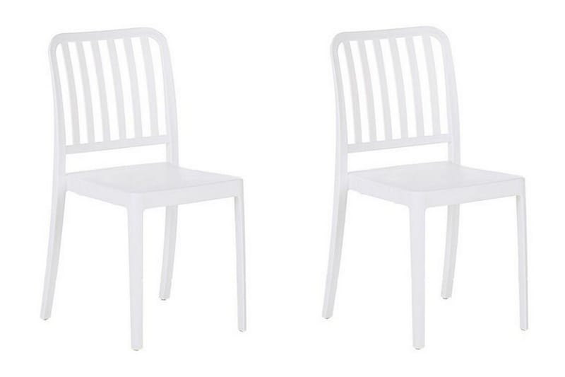 Pesaro Matstol Utomhus - Vit - Utemöbler - Balkong - Balkongmöbler - Balkongstolar