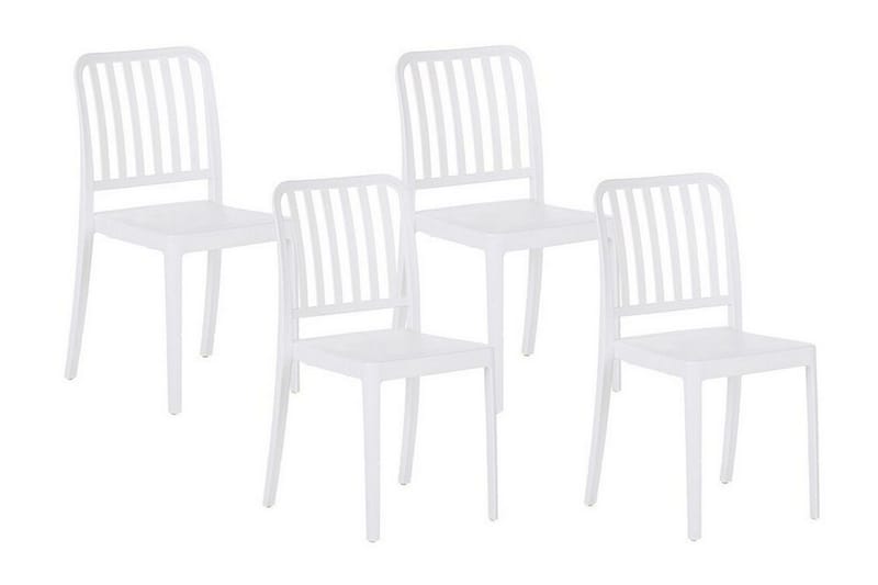 Pesaro Matstol Utomhus - Vit - Utemöbler - Balkong - Balkongmöbler - Balkongstolar