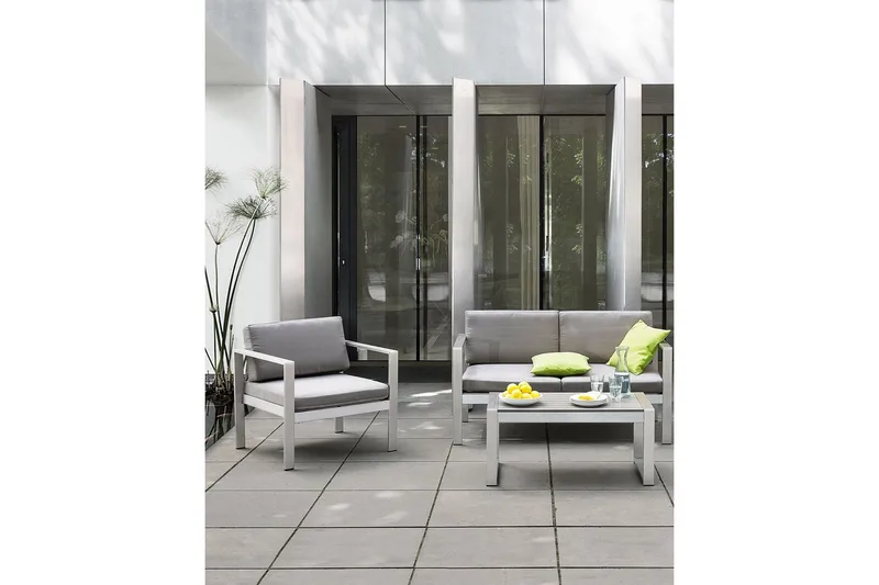 Racale Karmstol Utomhus - Ljusgrå - Utemöbler - Balkong - Balkongmöbler - Balkongstolar