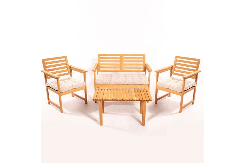Ruvin Balkonggrupp 4-pack - Natural - Utemöbler - Balkong - Balkongmöbler - Balkonggrupper