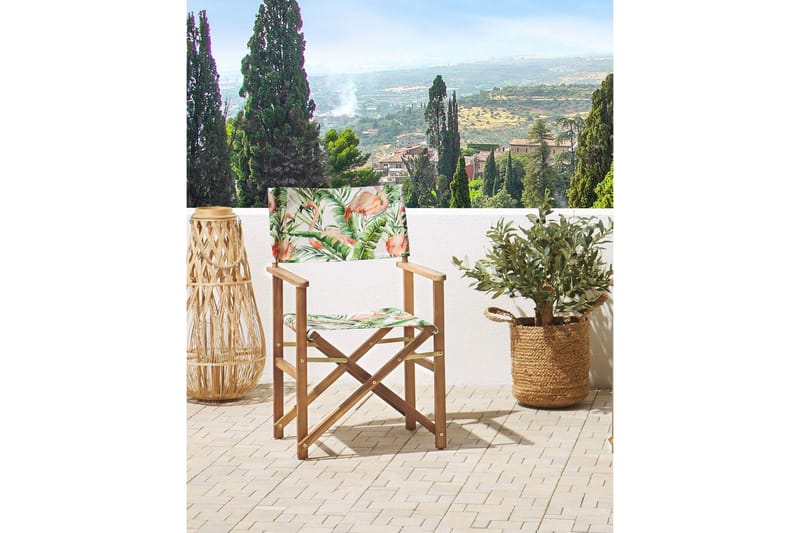 Salve Karmstol Utomhus - Brun/Grön/Vit - Utemöbler - Balkong - Balkongmöbler - Balkongstolar