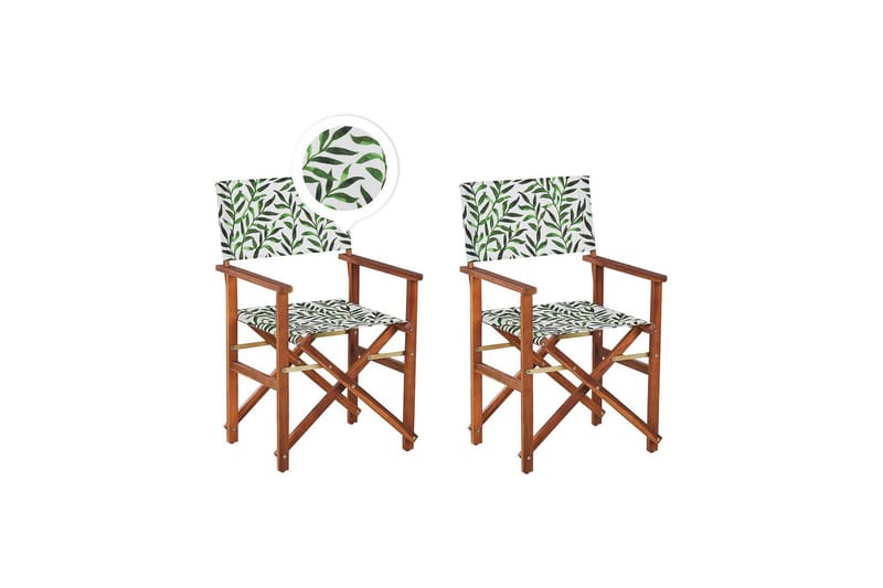 Salve Karmstol Utomhus - Brun/Grön/Vit - Utemöbler - Balkong - Balkongmöbler - Balkongstolar