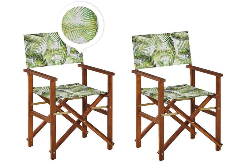 Salve Karmstol Utomhus - Brun/Grön/Vit - Utemöbler - Balkong - Balkongmöbler - Balkongstolar