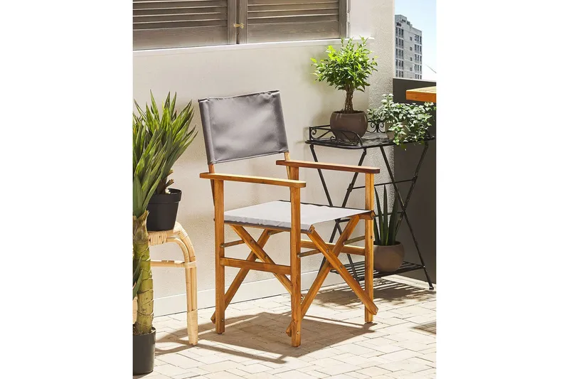 Salve Karmstol Utomhus - Brun/Vit/Grön - Utemöbler - Balkong - Balkongmöbler - Balkongstolar