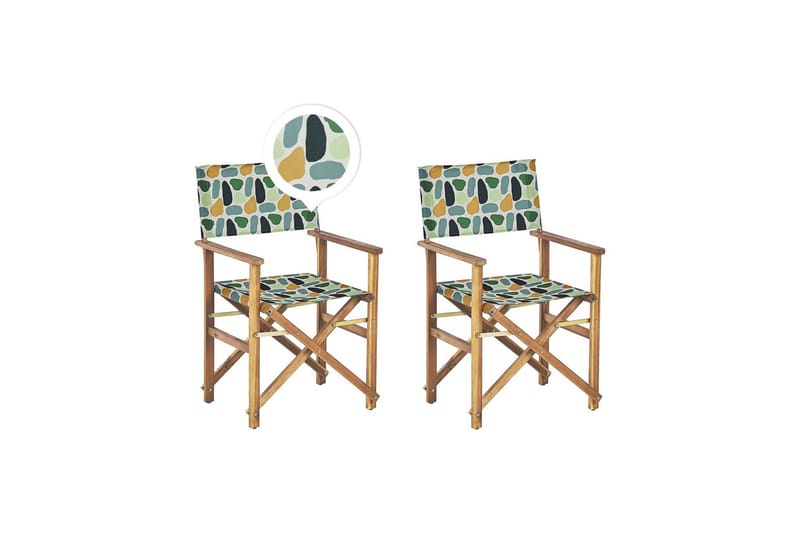 Salve Karmstol Utomhus - Grön/Vit/Orange/Brun - Utemöbler - Balkong - Balkongmöbler - Balkongstolar