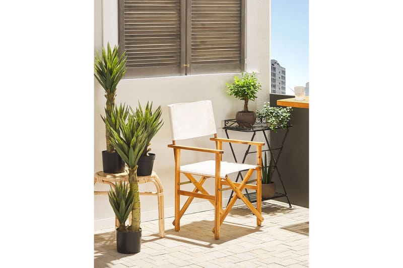 Salve Karmstol Utomhus - Ljusbrun/Vit - Utemöbler - Balkong - Balkongmöbler - Balkongstolar