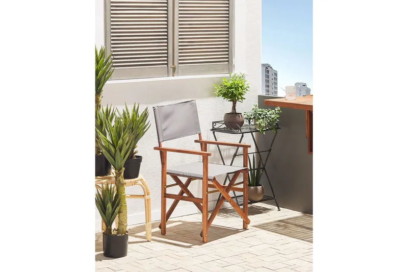 Salve Karmstol Utomhus - Mörkbrun/Grå - Utemöbler - Balkong - Balkongmöbler - Balkongstolar