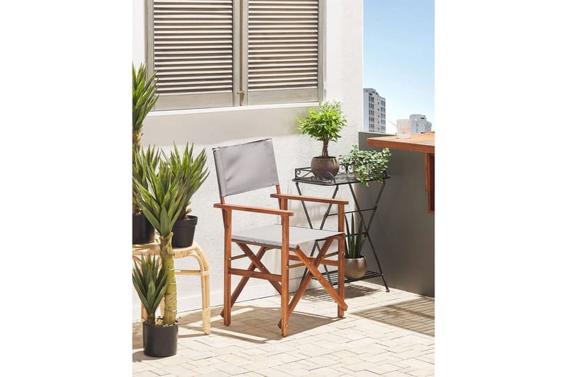 Salve Karmstol Utomhus - Mörkbrun/Grå - Utemöbler - Balkong - Balkongmöbler - Balkongstolar