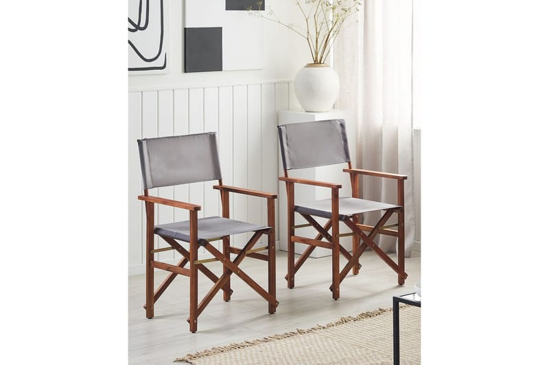 Salve Karmstol Utomhus - Mörkbrun/Grå - Utemöbler - Balkong - Balkongmöbler - Balkongstolar