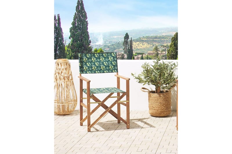 Salve Karmstol Utomhus - Mörkgrön/Vit/Ljusbrun - Utemöbler - Balkong - Balkongmöbler - Balkongstolar