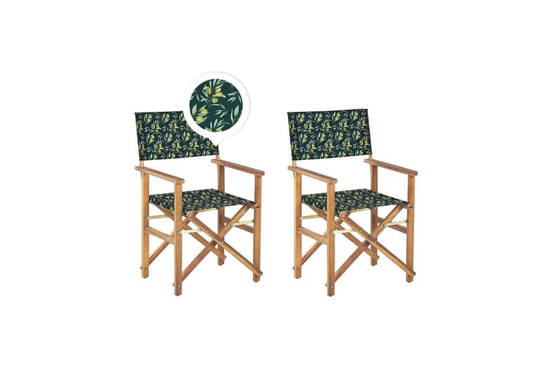 Salve Karmstol Utomhus - Mörkgrön/Vit/Ljusbrun - Utemöbler - Balkong - Balkongmöbler - Balkongstolar