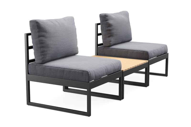 Samira Caféset Utomhus - Grå - Utemöbler - Balkong - Balkongmöbler - Balkonggrupper