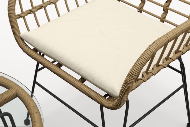 Sammy Balkonggrupp 2-sits - Beige - Utemöbler - Balkong - Balkongmöbler - Balkonggrupper