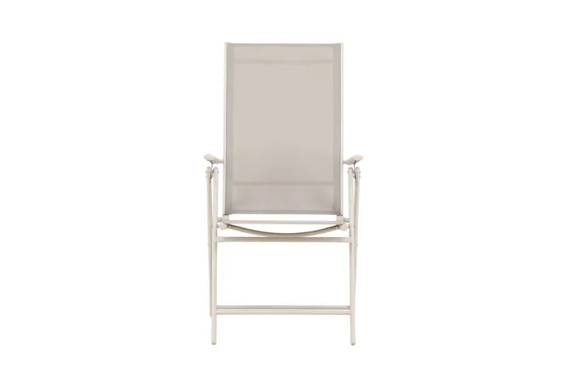Sanna Positionsstol Utomhus med fällbar rygg i stål - Beige - Utemöbler - Utestolar & fåtöljer - Positionsstol