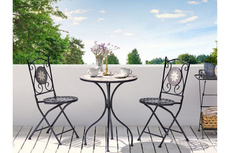 Sannicola Matstol Utomhus - Svart - Utemöbler - Balkong - Balkongmöbler - Balkongstolar