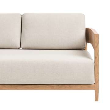 Soffa utomhus med Bord 2-Sits Sampieri - Brun/Beige - Utemöbler - Utegrupp - Loungegrupp