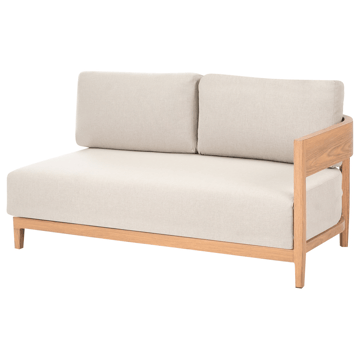 Soffa utomhus med Bord 2-Sits Sampieri - Brun/Beige - Utemöbler - Utegrupp - Loungegrupp