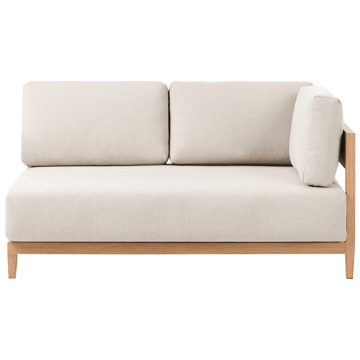 Soffa utomhus med Bord 2-Sits Sampieri - Brun/Beige - Utemöbler - Utegrupp - Loungegrupp