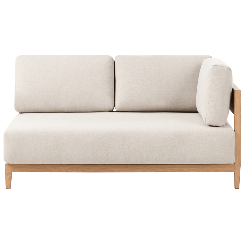 Soffa utomhus med Bord 2-Sits Sampieri - Brun/Beige - Utemöbler - Utegrupp - Loungegrupp