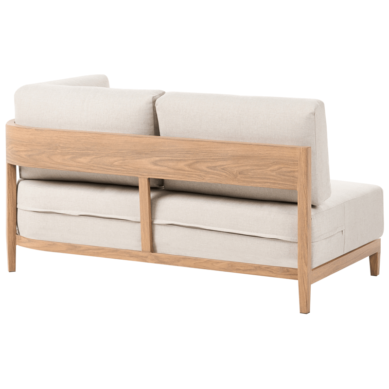 Soffa utomhus med Bord 2-Sits Sampieri - Brun/Beige - Utemöbler - Utegrupp - Loungegrupp