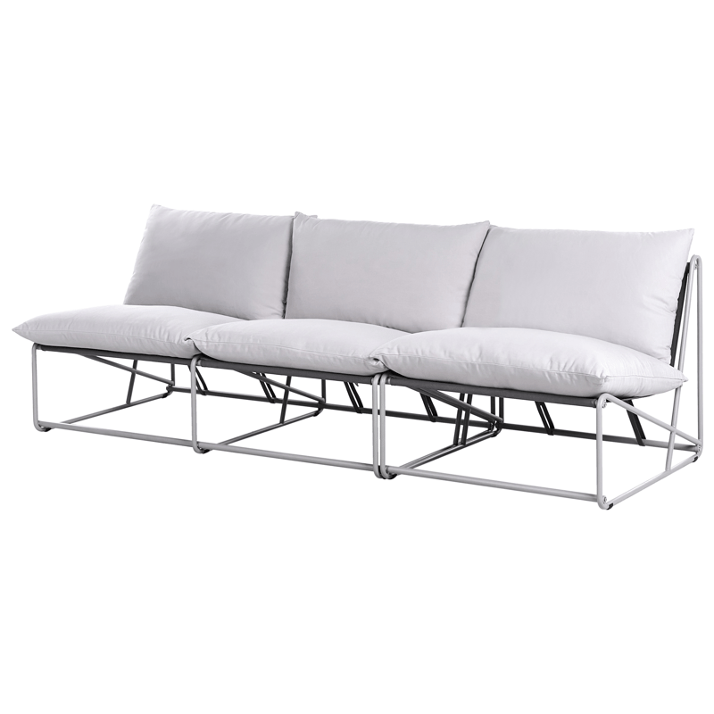 Soffgrupp utomhus 3-Sits Pico - Grå - Utemöbler - Utegrupp - Loungegrupp