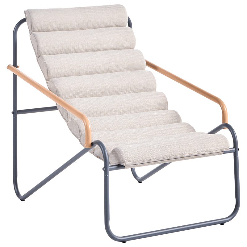 Soffgrupp utomhus med Bord 2-Sits Pasto - Grå/Beige - Utemöbler - Balkong - Balkongmöbler - Balkonggrupper