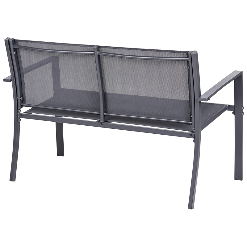 Soffgrupp utomhus med Bord 4-Sits Tavoleto - Mörkgrå - Utemöbler - Utegrupp - Loungegrupp