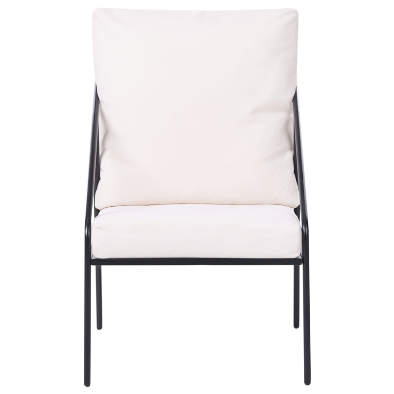 Soffgrupp utomhus med Bord 4-Sits Ustica - Svart/Vit - Utemöbler - Utegrupp - Loungegrupp