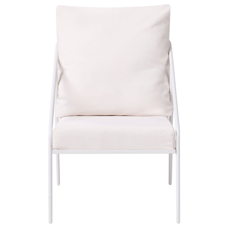 Soffgrupp utomhus med Bord 4-Sits Ustica - Vit/Svart - Utemöbler - Utegrupp - Loungegrupp