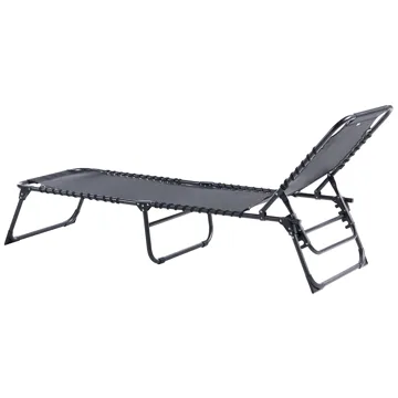 Solstol utomhus Ambato Fällbar - Svart - Utemöbler - Utestolar & fåtöljer - Solsängar & solvagnar