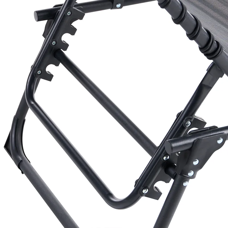 Solstol utomhus Ambato Fällbar - Svart - Utemöbler - Utestolar & fåtöljer - Solsängar & solvagnar