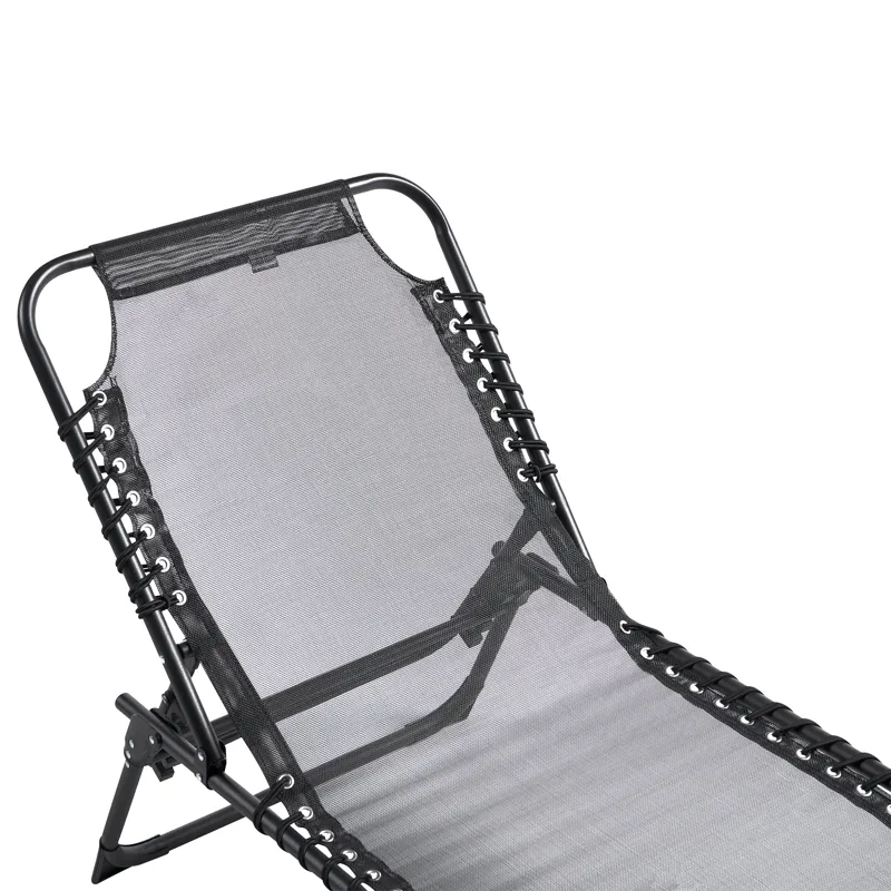 Solstol utomhus Ambato Fällbar - Svart - Utemöbler - Utestolar & fåtöljer - Solsängar & solvagnar
