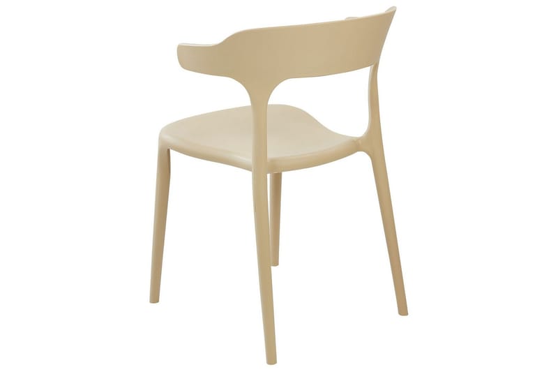 SQUINZANO Karmstol Utomhus 4 st Beige - Utemöbler - Balkong - Balkongmöbler - Balkongstolar