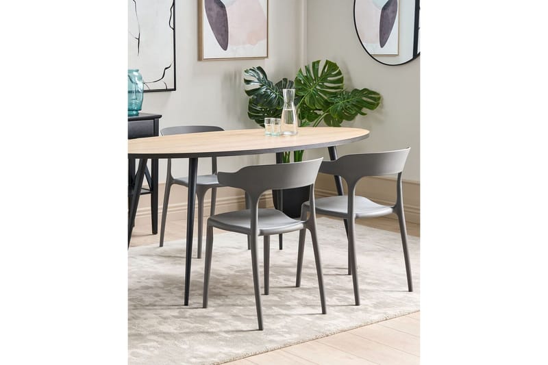 Squinzano Karmstol Utomhus - Grå - Utemöbler - Balkong - Balkongmöbler - Balkongstolar