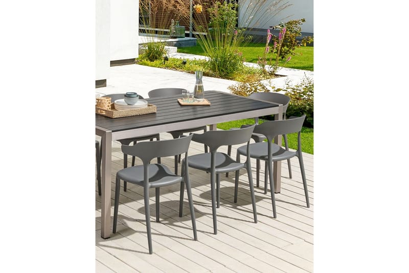 Squinzano Karmstol Utomhus - Grå - Möbler - Matplats - Matstol & köksstol