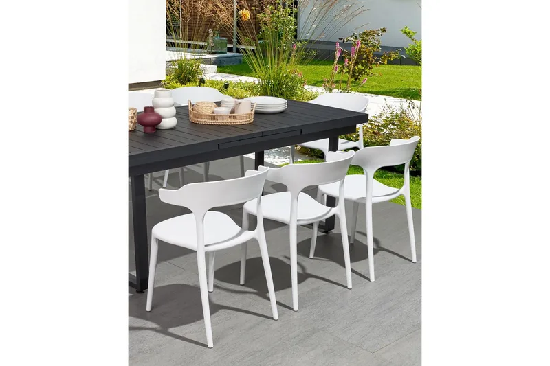 Squinzano Karmstol Utomhus - Vit - Utemöbler - Balkong - Balkongmöbler - Balkongstolar