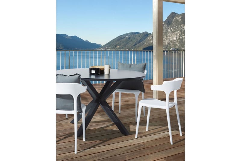 Squinzano Karmstol Utomhus - Vit - Utemöbler - Balkong - Balkongmöbler - Balkongstolar