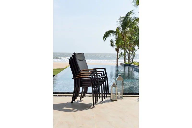 Stapelbarfotölj Lifestyle Garden Panama 4-pack - Utemöbler - Balkong - Balkongmöbler - Balkongstolar