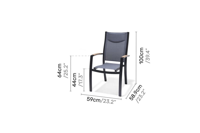 Stapelbarfotölj Lifestyle Garden Panama 4-pack - Utemöbler - Balkong - Balkongmöbler - Balkongstolar