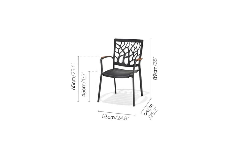 Stapelbarfotölj Lifestyle Garden Portals tree 4-pack - Utemöbler - Balkong - Balkongmöbler - Balkongstolar