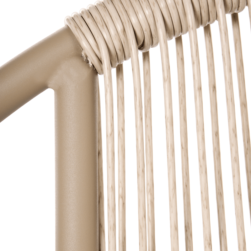 Stol utomhus Ovaro Konstrotting - Beige - Utemöbler - Balkong - Balkongmöbler - Balkongstolar