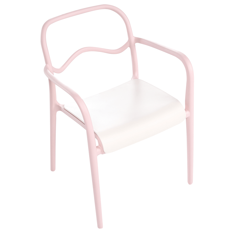 Stol utomhus Thasos - Rosa/Beige - Utemöbler - Balkong - Balkongmöbler - Balkongstolar
