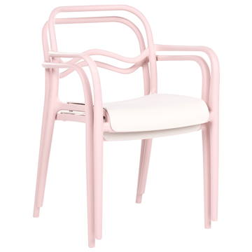 Stol utomhus Thasos - Rosa/Beige - Utemöbler - Balkong - Balkongmöbler - Balkongstolar