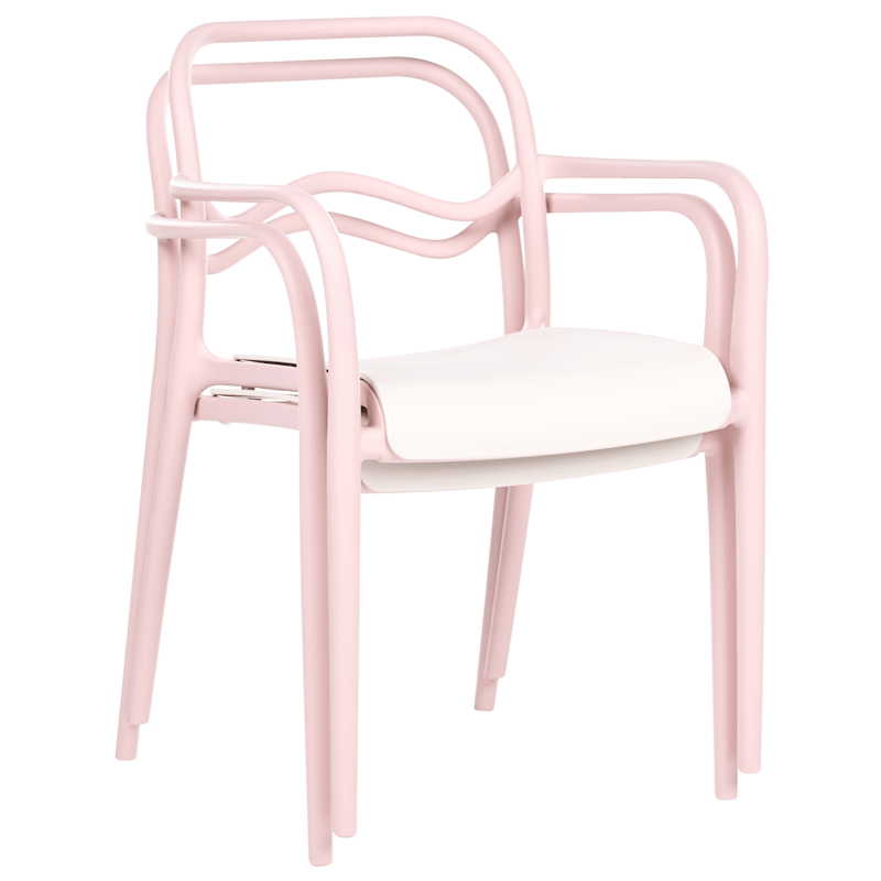 Stol utomhus Thasos - Rosa/Beige - Utemöbler - Balkong - Balkongmöbler - Balkongstolar