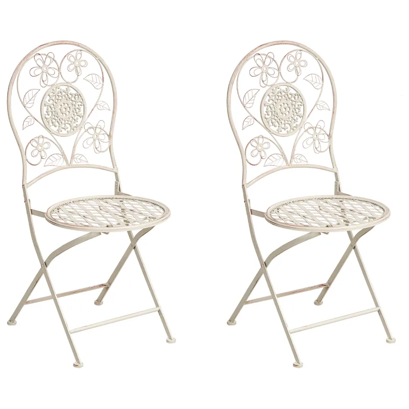 Stol utomhus Yaviza Fällbar, Beige
