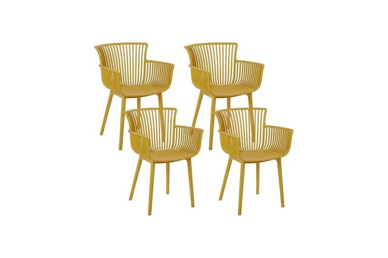 Taurisano Karmstol Utomhus - Gul - Utemöbler - Balkong - Balkongmöbler - Balkongstolar