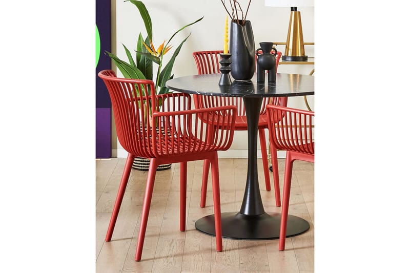 Taurisano Karmstol Utomhus - Röd - Utemöbler - Balkong - Balkongmöbler - Balkongstolar