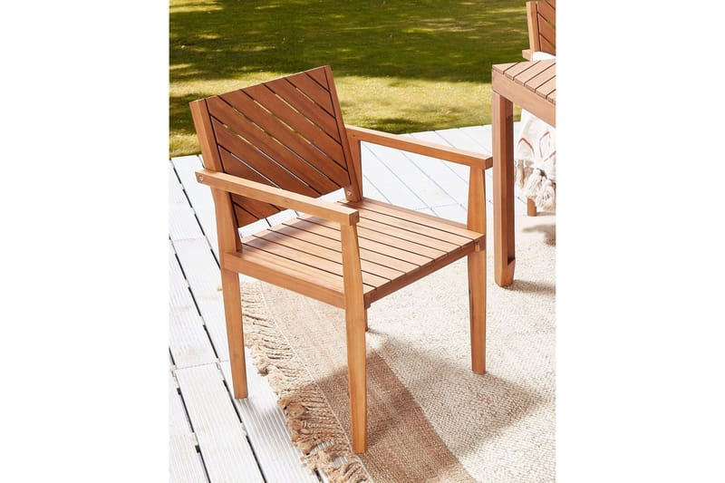 Taviano Karmstol Utomhus - Ljusbrun - Utemöbler - Balkong - Balkongmöbler - Balkongstolar